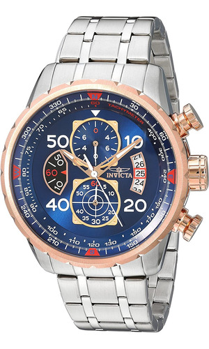 Invicta Aviator - Cronógrafo Para Hombre (48 Mm, Acero Inoxi