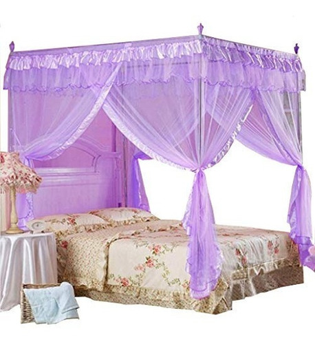 Mengersi Princess 4 Corners Post Bed Cortina Canopy