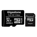 Tarjeta Micro Sd Gigastone De 32 Gb Con Adaptador, U1 C10 Cl