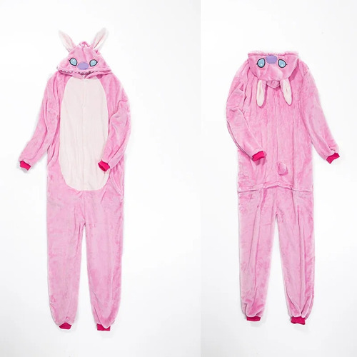 Pijama Con Capucha Stitch Cosplay Animal Para Mujer Y Hombre