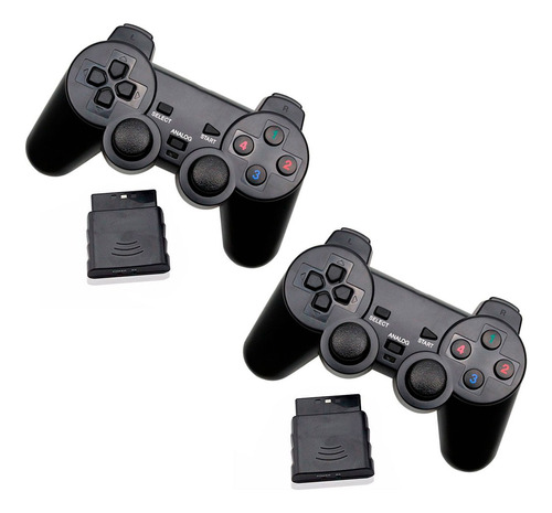 2 Joystick Control Ps2 Playstation 2 Inalámbrico Enviogratis