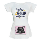 Blusa Para Embarazo Ranglan - Ultrasonido Personalizado
