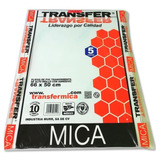 Paquete 10 Pliegos De Mica Adhesiva Transfer 66 X 50cm 5 Pts