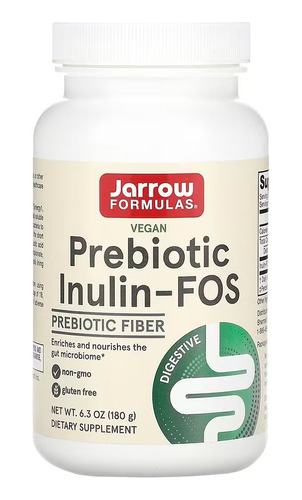 Jarrow Formulas Inulina Prebiótica Fos En Polvo 180 G Sfn