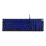 Teclado Mecânico Hp Gamer Usb Gk400f Led Preto Idioma Português Brasil Cor De Teclado Preto