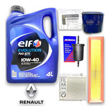 Kit 4 Filtros + Aceite Elf 10w40 Renault Clio Mio 1.2 16v