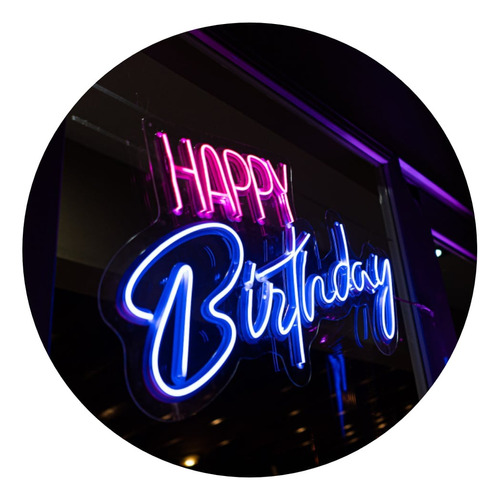 Alquiler Happy Birthday Cartel Neon Eventos Fiestas 15 Led
