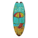 Barra De Tabla De Surf Con Letrero Vintage De Madera Para De
