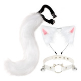 A Orejas De Gato Y Colas De Animal Lobo Zorro Cosplay