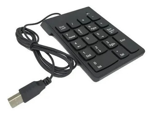 Mini Teclado Numérico Usb Com Fio Calculadora Pc Notebook