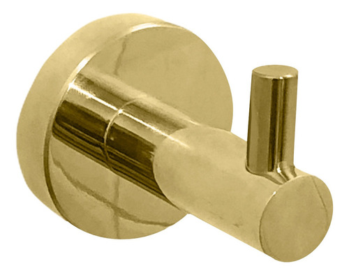 Gancho Dourado De Inox Brilhoso Suporte Porta Toalha Cabide