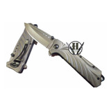 Navaja Tactica Semiauto Nf5392 Titanium Drop Point Con Clip