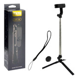 Monopod Bluetooth Baston Selfies + Tripode 