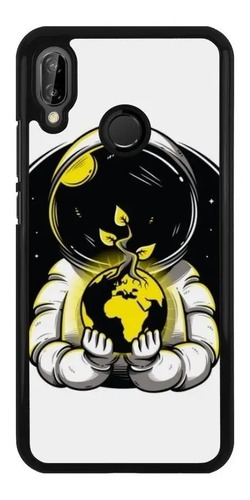 Funda Protector Para Huawei Astronauta Casco Planeta