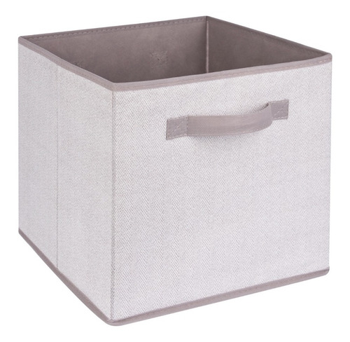 Caja Plegable Organizadora Multiusos Almacenaje 30x30 Cm Color Gris Claro