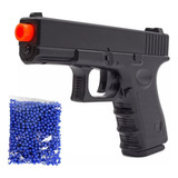 Pistola De Metal G15 Tipo Glock + 800 Bbs 6 Mm Plastico 