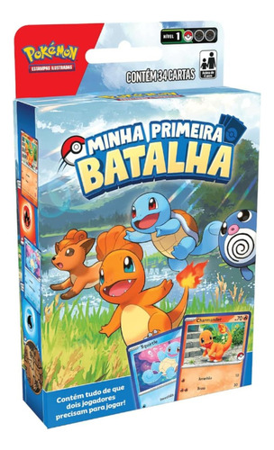 Pokémon Deck Minha Primeira Batalha Squirtle-charmander Copag