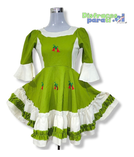 Vestido De Huasa Verde.
