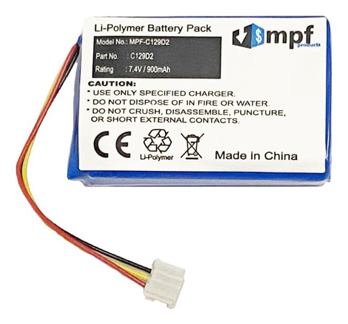 Mpf Products 900mah C129d2 Batería De Repuesto Compatible Co