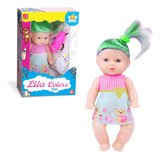 Boneca Baby Brinquedo Infantil Menina Lila Color Xixi A2458