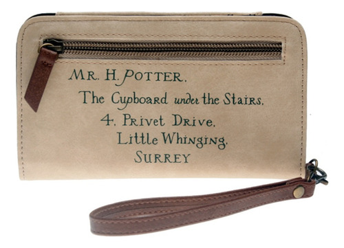 Cartera Harry Potter Carta Aceptacion Hogwarts Porta Celular