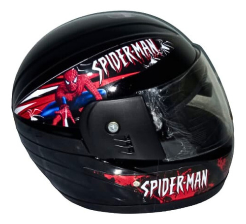 Casco Infantil Con Visera Full Face Super Héroes 