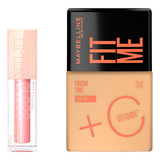 Maybelline Kit De Maquillaje: Base Fit Me Fresh Tint 04 + La