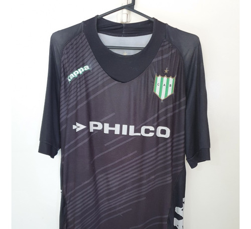 Camiseta Banfield Kappa Negra 2010 Numero 9 Talle L