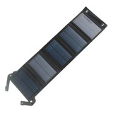 Cargador Solar 5 Paneles Usb Plegable Portátil Bolso 10w 2a