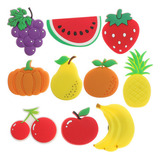 10 Imanes Decorativos Para Nevera Con Forma De Frutas