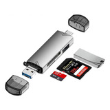 Multi Lector De Tarjeta 6en1 Usb 3.0 Tipo C, Sd, Micro Sd