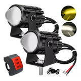 Par Faros Luces Led Para Motos Auto Doble Color Impermeable