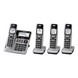 Telefone Panasonic Base Central + 3 Bases Extras Cor Prata