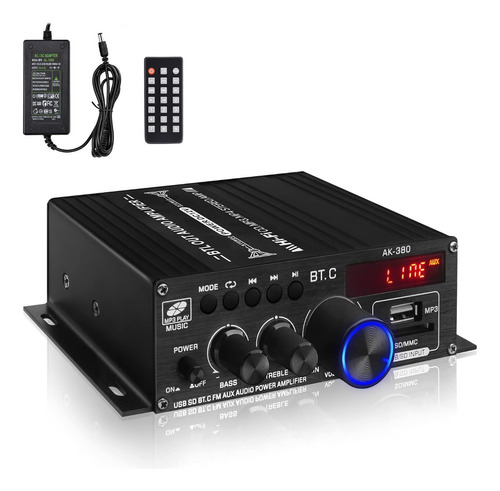 Mini Amplificador De Audio Bluetooth 800w 2 Canales 