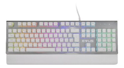 Teclado Mecânico Gamer Evus Tc08w Snowstorm