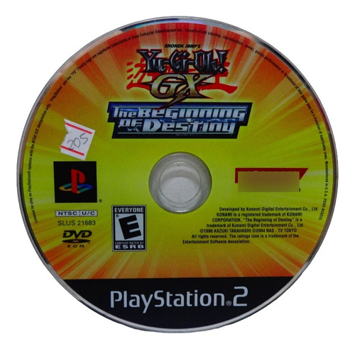 Só Cd Yu-gi-oh! Gx Playstation 2 Ps2 Original Disco