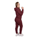 Conjunto Moletom Feminino Blusa E Calça Peluciado Academia