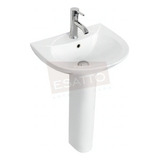 Esatto ® Econokit Gamba Lavabo Pedestal Llave Contra Cespol Acabado Brillo Color Blanco