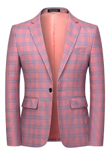 Blazer Casual A Cuadros Slim England Suit Blaser