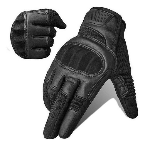 Guantes Con Pantalla Táctil De Dedo Pu Cuero Motocicleta