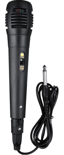 Microfone Com Fio P10 Profissional Dinâmico Karaoke  Premium