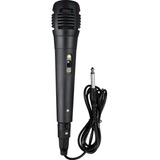 Microfone Com Fio P10 Profissional Dinâmico Karaoke  Premium