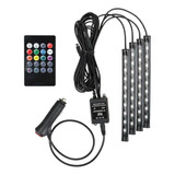 Sensor De Som Automotivo Rgb Com 48 Leds Rítmicos Musical