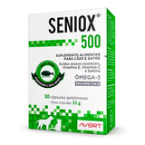 Seniox 500mg X 30 Capsulas Omega-3 Suplemento Cães Gatos.