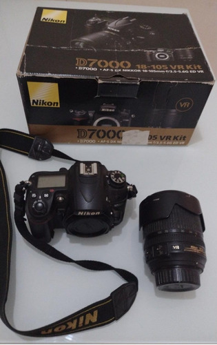  Nikon D7000 Dslr Cor  Preto + Kit Lente 18-105mm