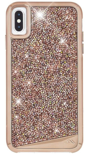 Funda Para iPhone XS Max, Rosa/brillante/resistente