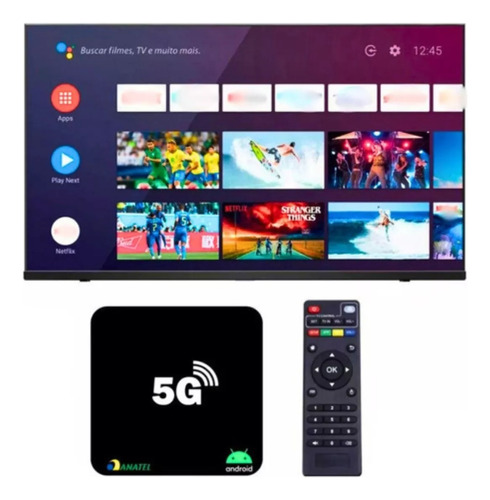 Tvbox Conversor Digital Smart Aparelho Box Vira Tv Smart 4k