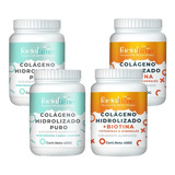 Kit 2 Colágeno Con Biotina + 2 Colágeno Puro 450 C/u 
