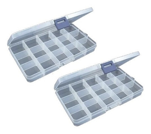 Pack 2x Mini Caja Organizadora Plástica Multipropósito