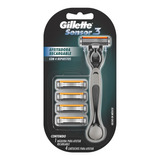 Gillette Maquina Sensor 3 Con 4 Repuestos